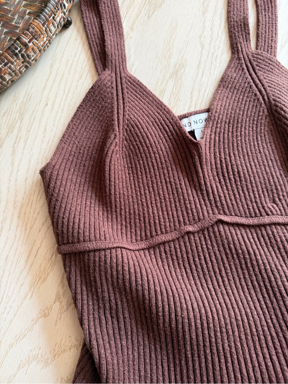NWOT Ribbed Knit Cami - Picture 2 of 4